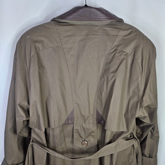 Vtg Coat Collectibles Tan Trench Womans Sz 12 Vintage Professional Preppy Beige - Picture 5 of 11